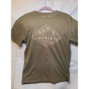 Hurley Olive Green Logo Tee Medium